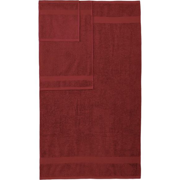 Amazon Basics 6 piece towel set, crimson red - Picture 4 of 5